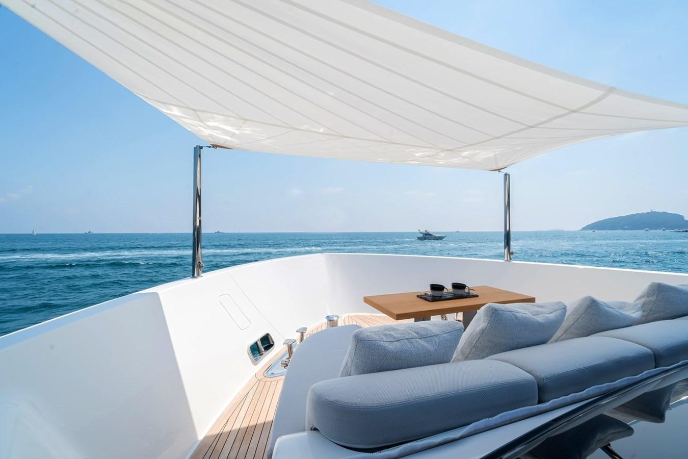 a boat on the water aboard #813 - SANLORENZO SL90A Yacht for Sale