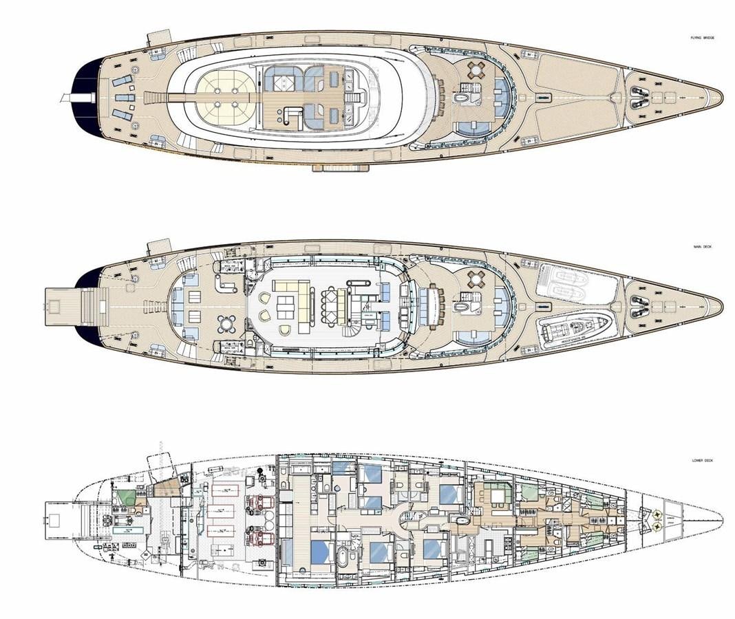 diagram aboard PERINI 56M Yacht for Sale