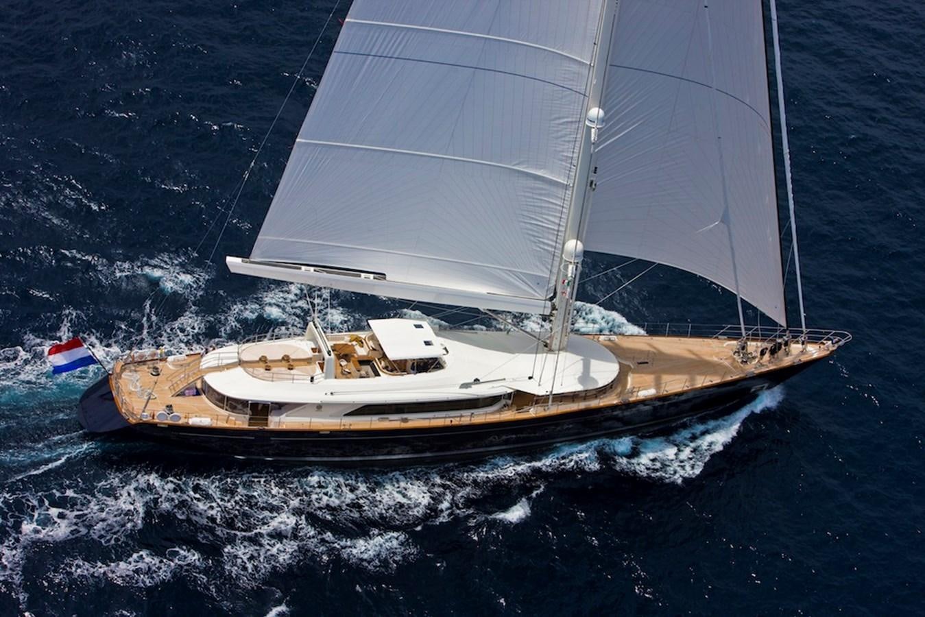 a sailboat on the water aboard PERINI 56M Yacht for Sale