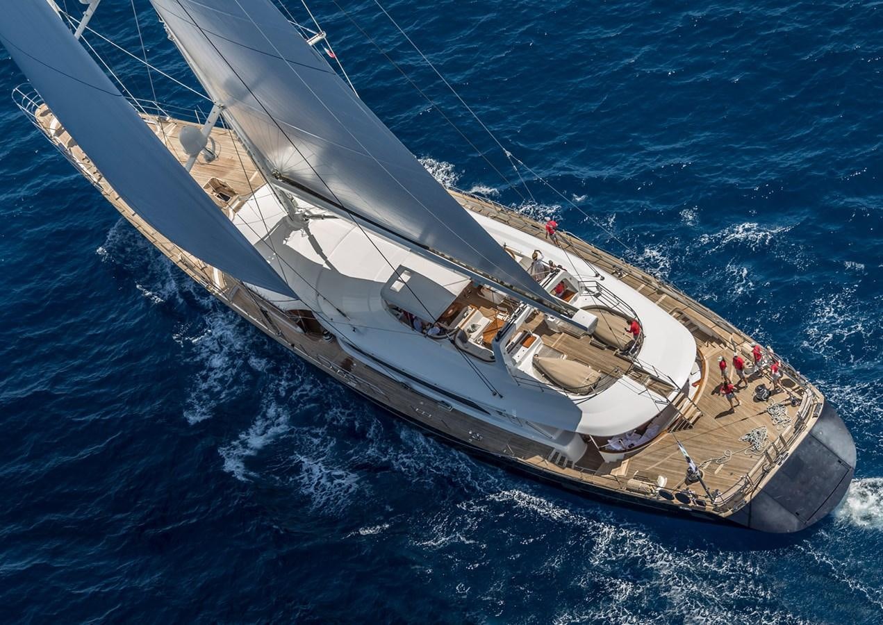 a ship in the water aboard PERINI 56M Yacht for Sale