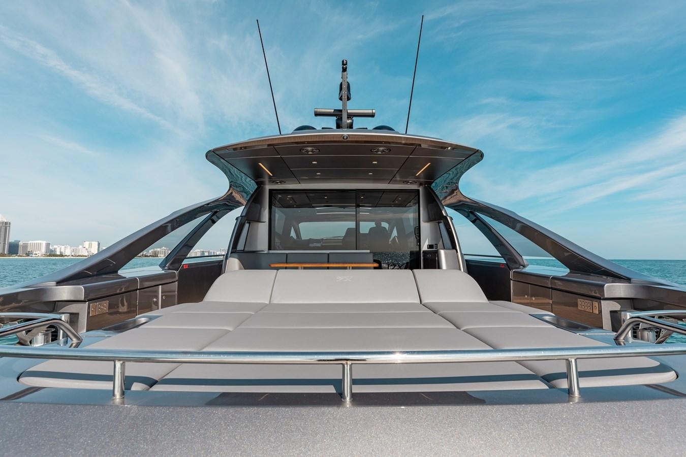 a boat on a dock aboard UNREEL Yacht for Sale