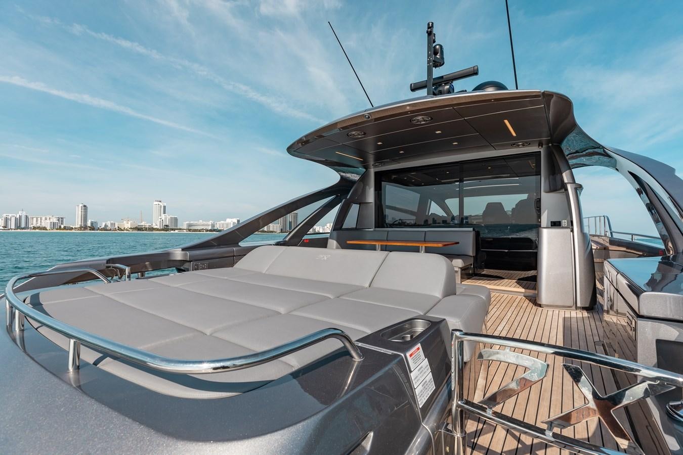 a boat on a deck aboard UNREEL Yacht for Sale