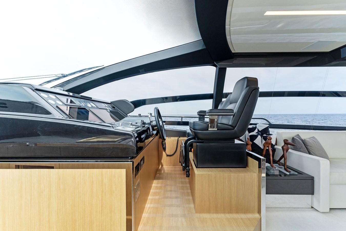 a car with a black seat aboard LADY LEENIE II Yacht for Sale