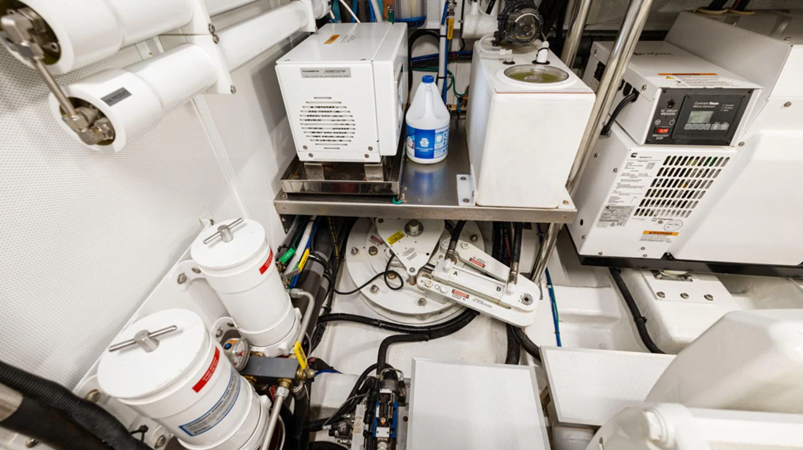 a close-up of a machine aboard 90 HORIZON Yacht for Sale