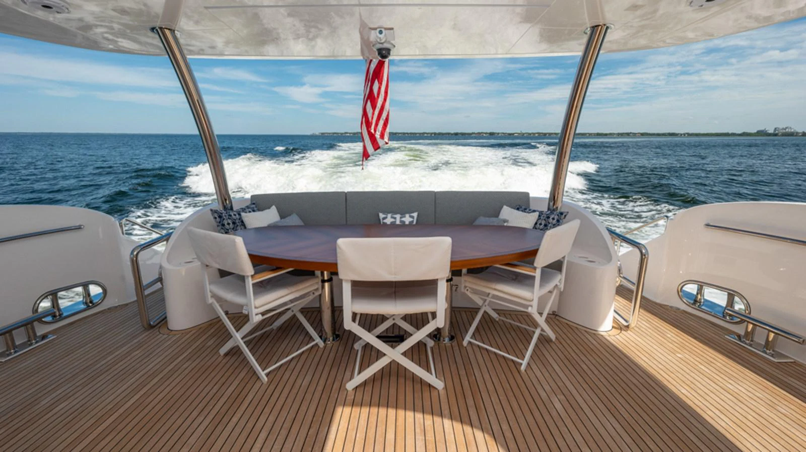 a boat on the water aboard 90 HORIZON Yacht for Sale