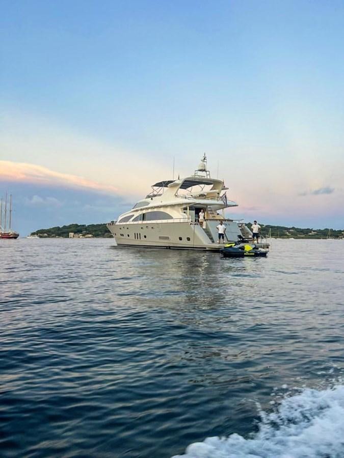 a boat on the water aboard SEVEN YOU Yacht for Sale