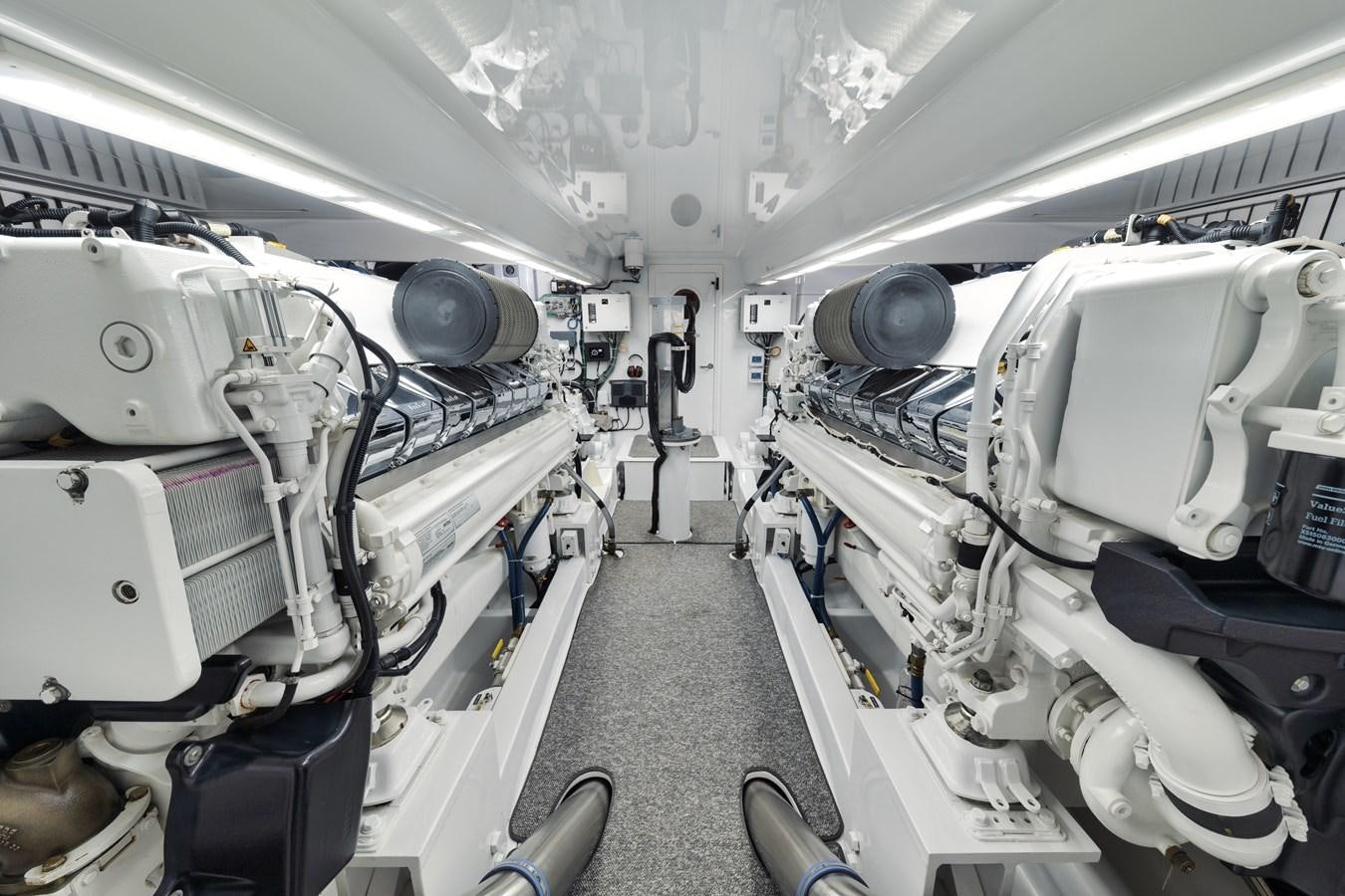 a large white machine aboard JARUCO Yacht for Sale