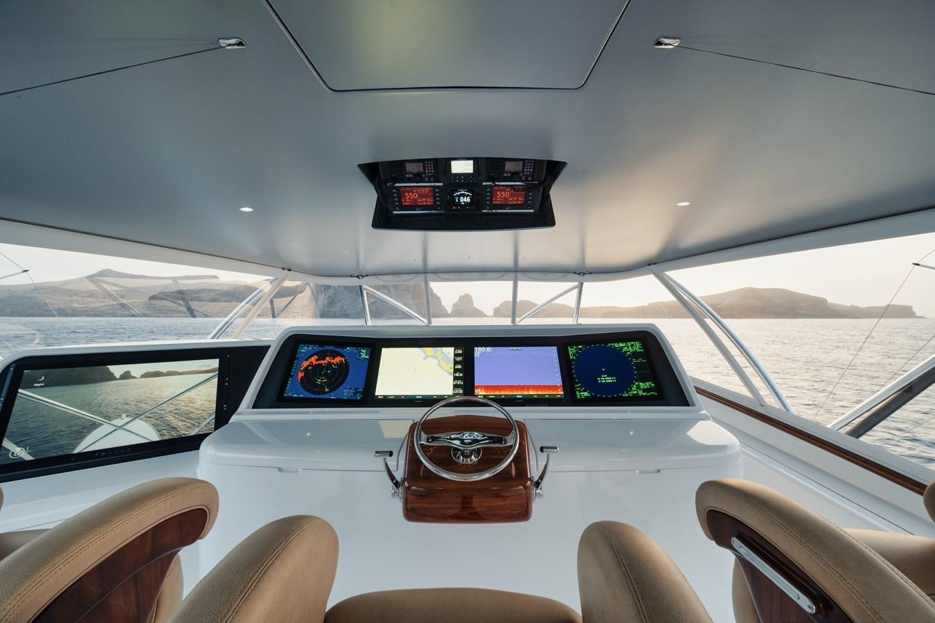 inside of a car aboard JARUCO Yacht for Sale