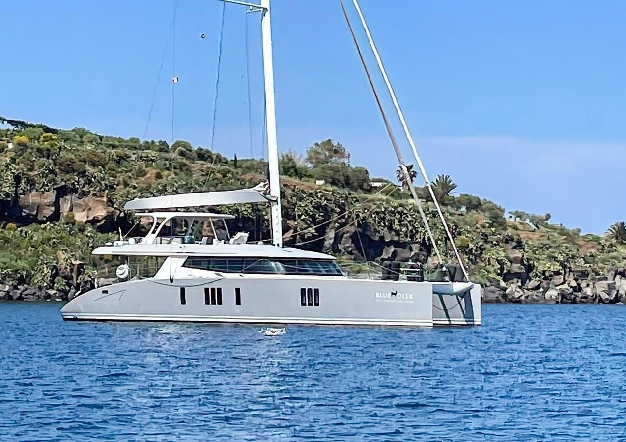 a boat on the water aboard BLUE DEER Yacht for Sale