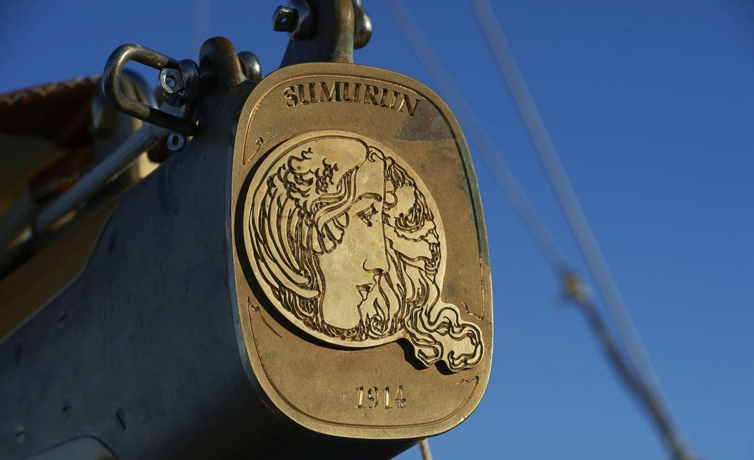 a close-up of a coin aboard SUMURUN Yacht for Sale