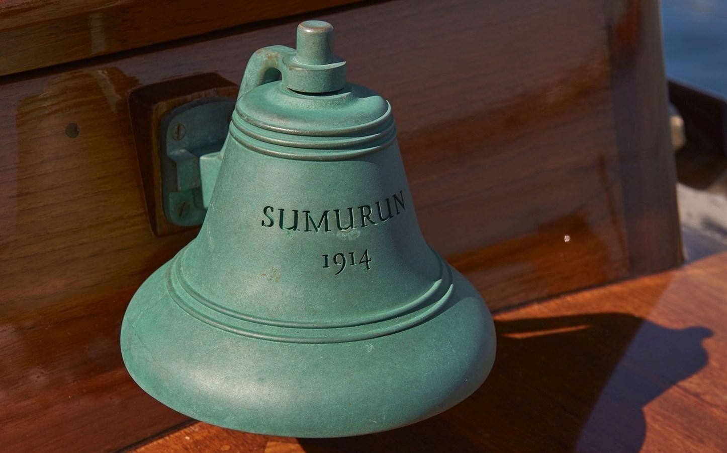 a close-up of a bottle aboard SUMURUN Yacht for Sale