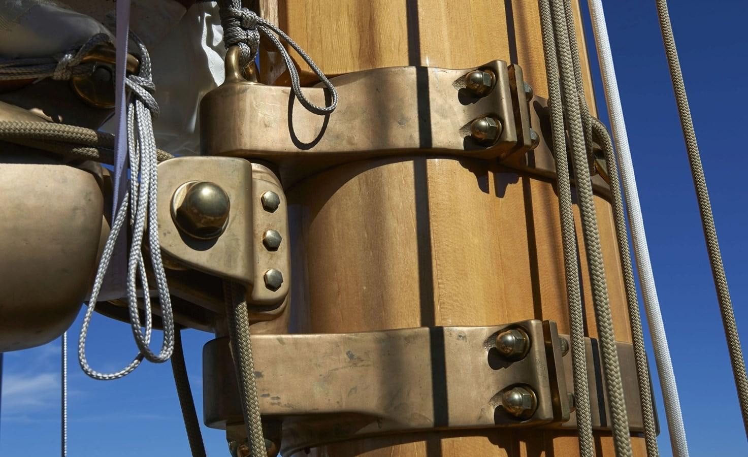 a metal object with wires aboard SUMURUN Yacht for Sale