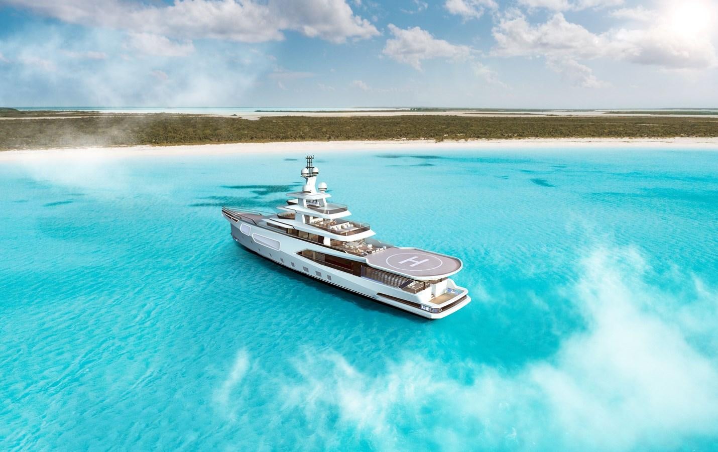 a ship in the water aboard DYNAMIQ GLOBAL 550 Yacht for Sale