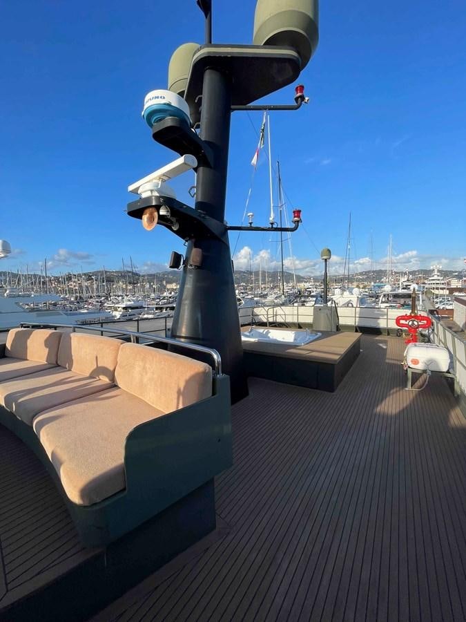 a large metal object on a platform aboard SAN GENNARO Yacht for Sale