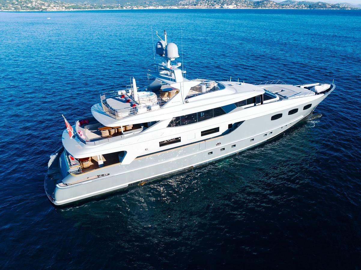 a ship in the water aboard ANNAMIA Yacht for Sale