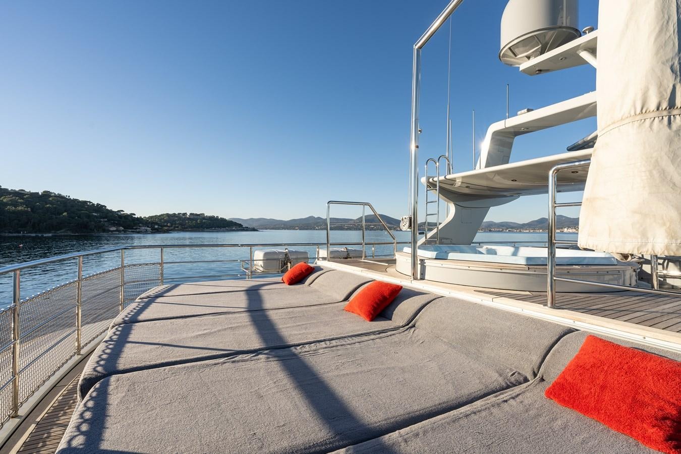 a boat on the water aboard ANNAMIA Yacht for Sale
