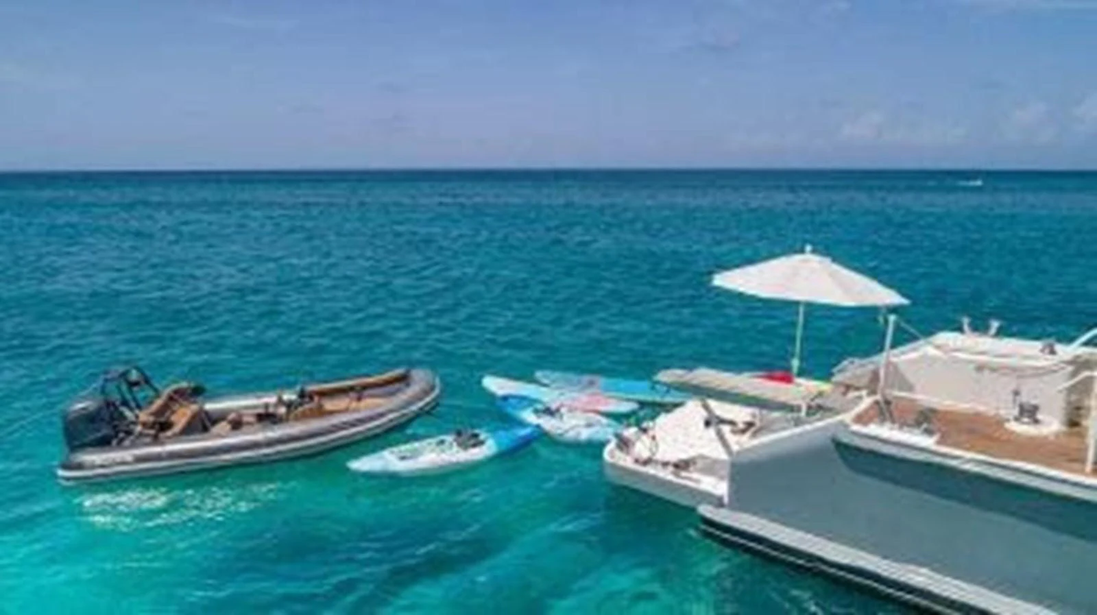 boats in the water aboard ROGUE Yacht for Sale