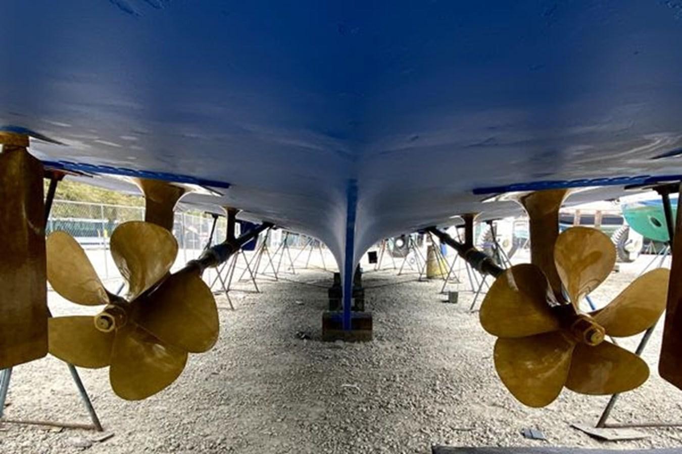 a group of yellow objects aboard NORTHER VENTURE Yacht for Sale