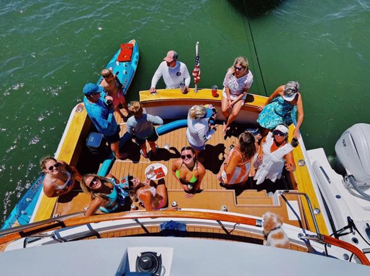 a group of people in a pool aboard NORTHER VENTURE Yacht for Sale