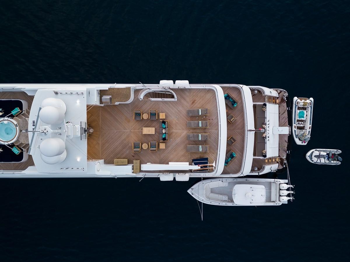 graphical user interface aboard SKYFALL Yacht for Sale