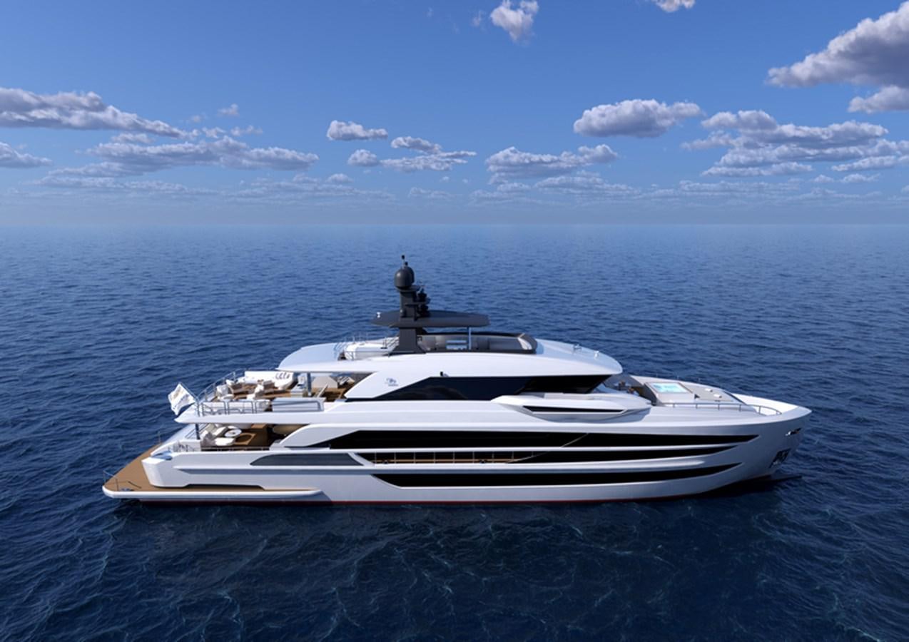 a boat in the water aboard HORIZON FD130 Yacht for Sale