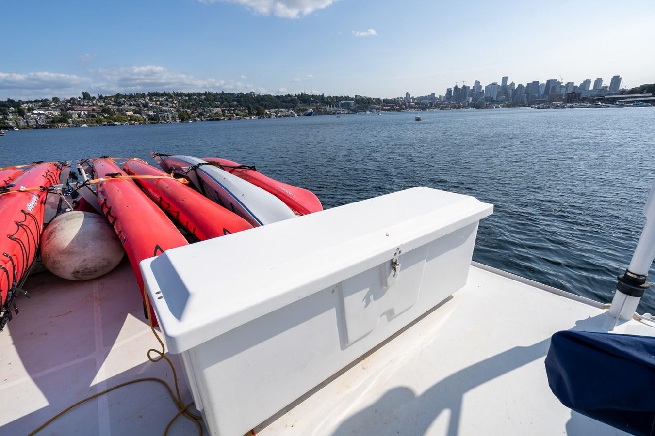 a boat on the water aboard SEA STAR Yacht for Sale