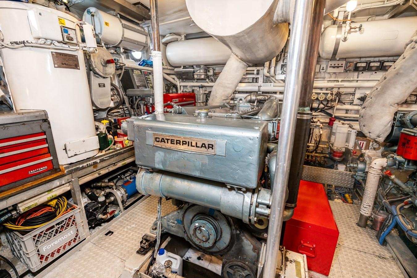 a machine in a factory aboard SEA STAR Yacht for Sale