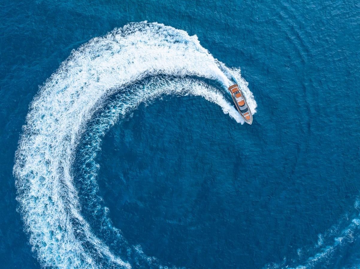 a boat in the water aboard INCENTIVIZED Yacht for Sale