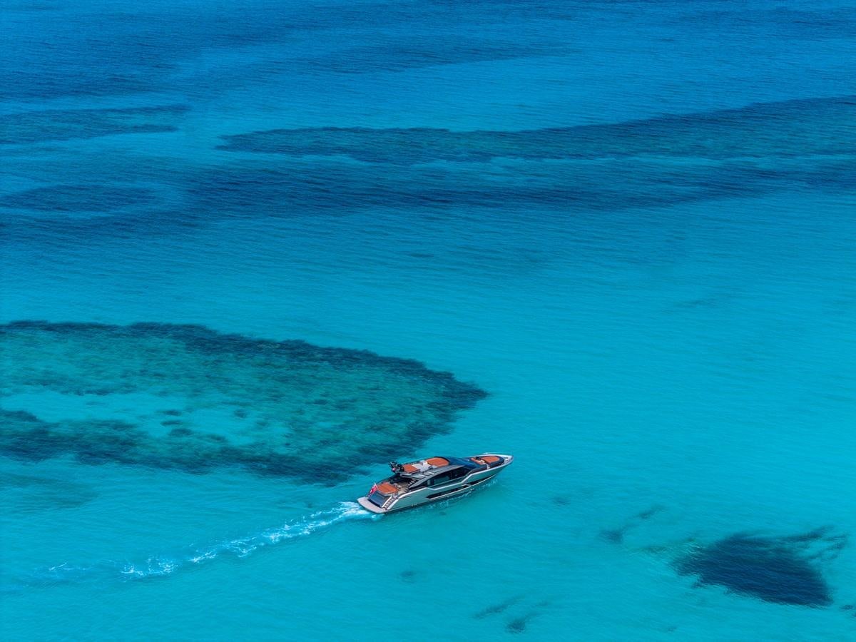 a boat in the water aboard INCENTIVIZED Yacht for Sale