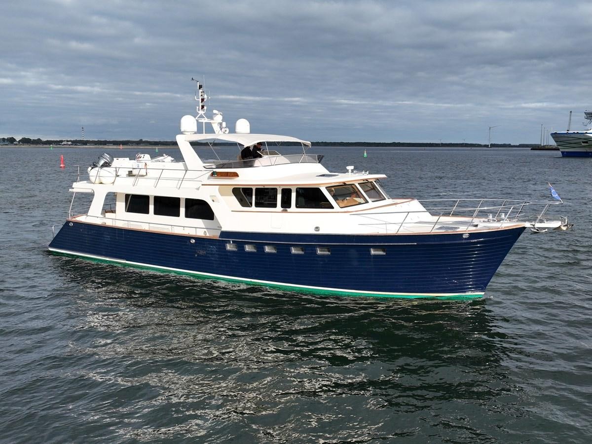 a boat in the water aboard AZURA Yacht for Sale