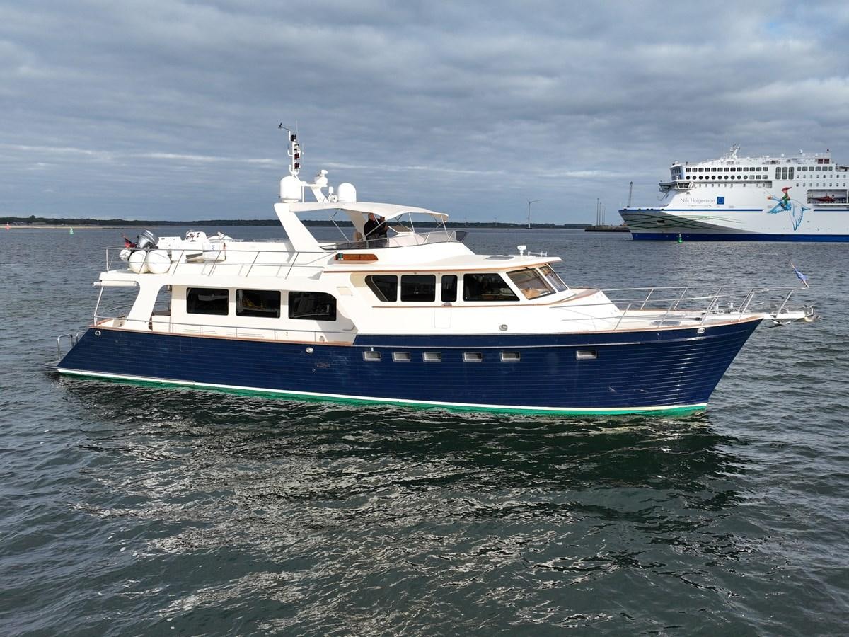 a boat in the water aboard AZURA Yacht for Sale