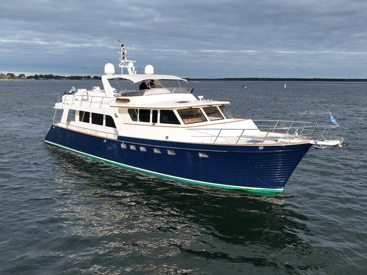 a boat in the water aboard AZURA Yacht for Sale