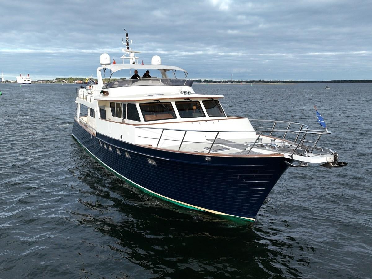 a boat on the water aboard AZURA Yacht for Sale