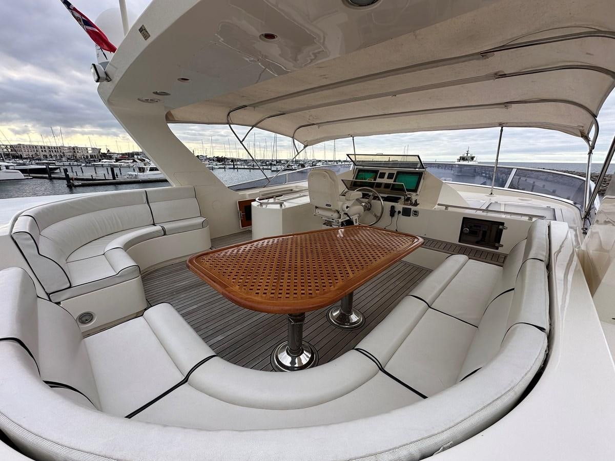 a cockpit of a plane aboard AZURA Yacht for Sale