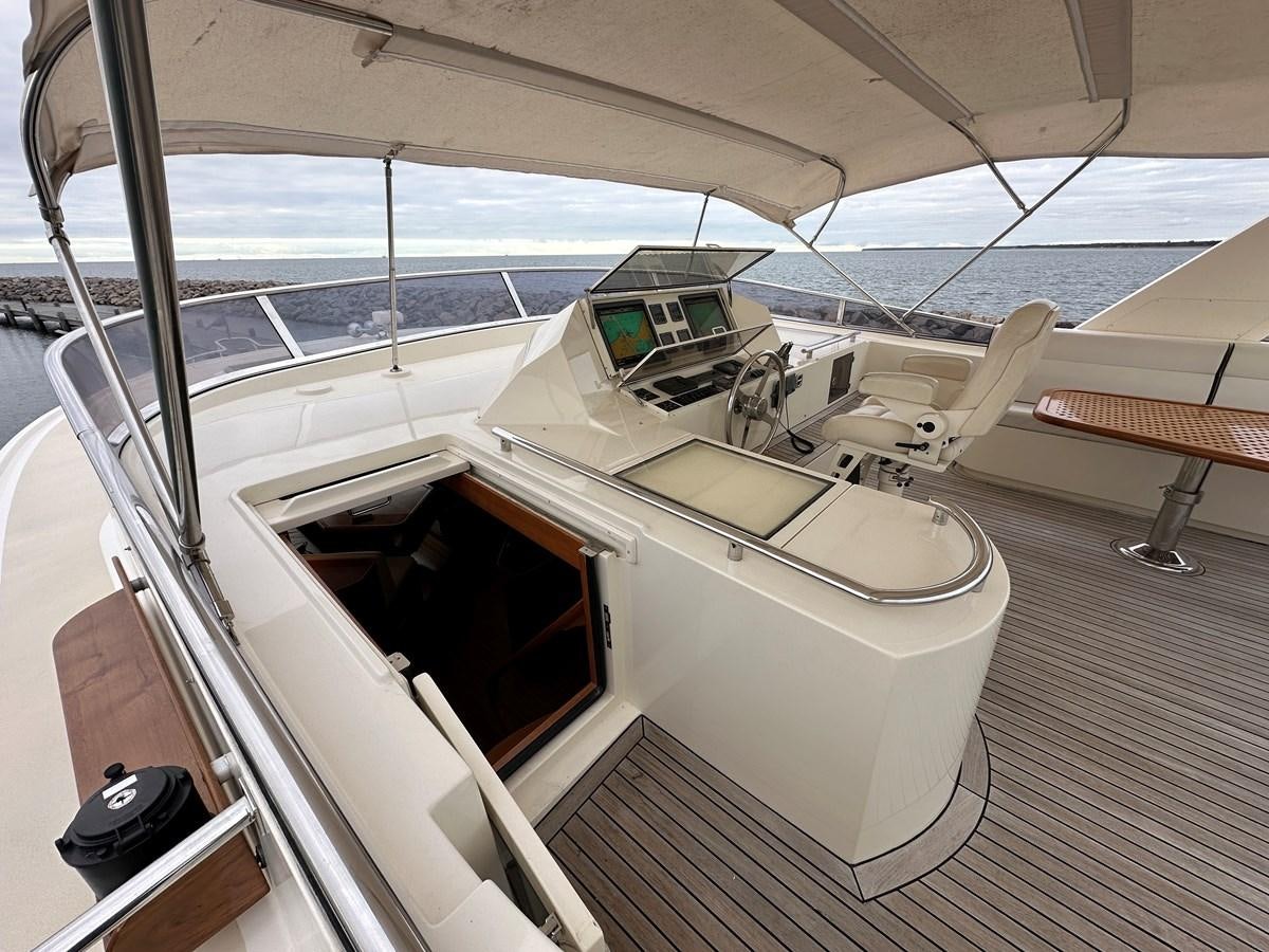 inside of a space ship aboard AZURA Yacht for Sale