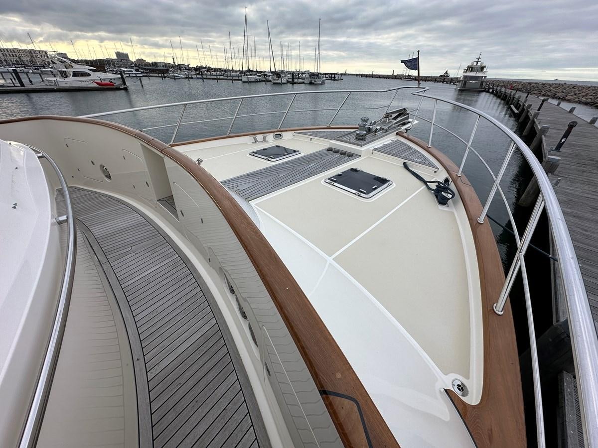 a large white ship aboard AZURA Yacht for Sale