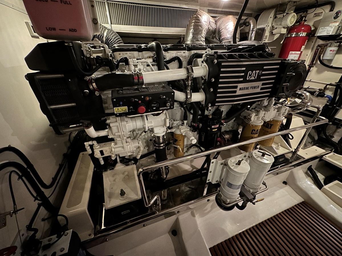 a machine with a large piece of equipment in it aboard AZURA Yacht for Sale