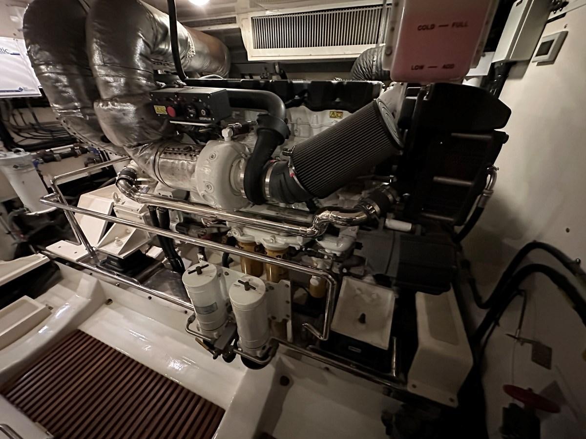 a machine with a large metal cylinder aboard AZURA Yacht for Sale