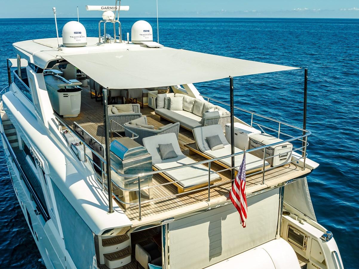 a boat on the water aboard AQUARIUS Yacht for Sale