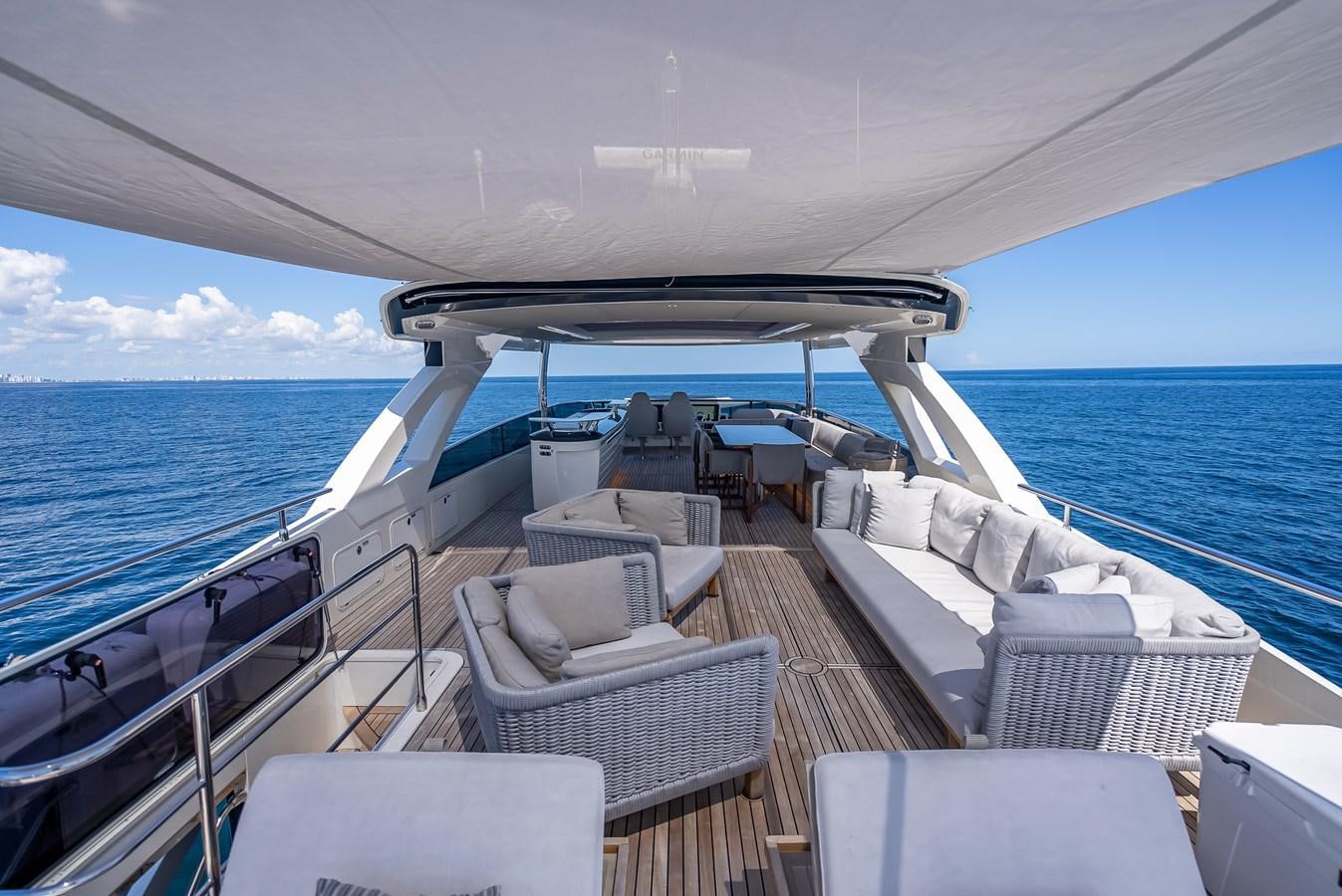 a boat on the water aboard AQUARIUS Yacht for Sale