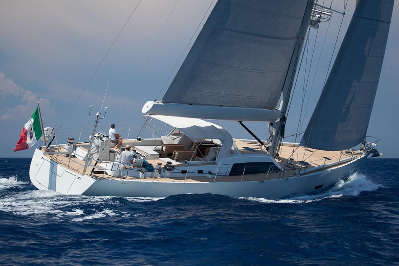 a boat sailing on the sea aboard REGINA Yacht for Sale