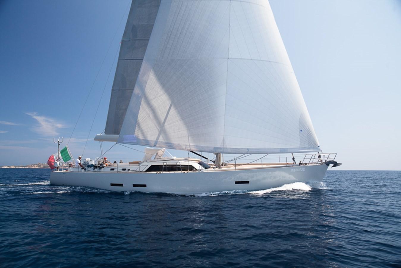 a boat sailing on the water aboard REGINA Yacht for Sale