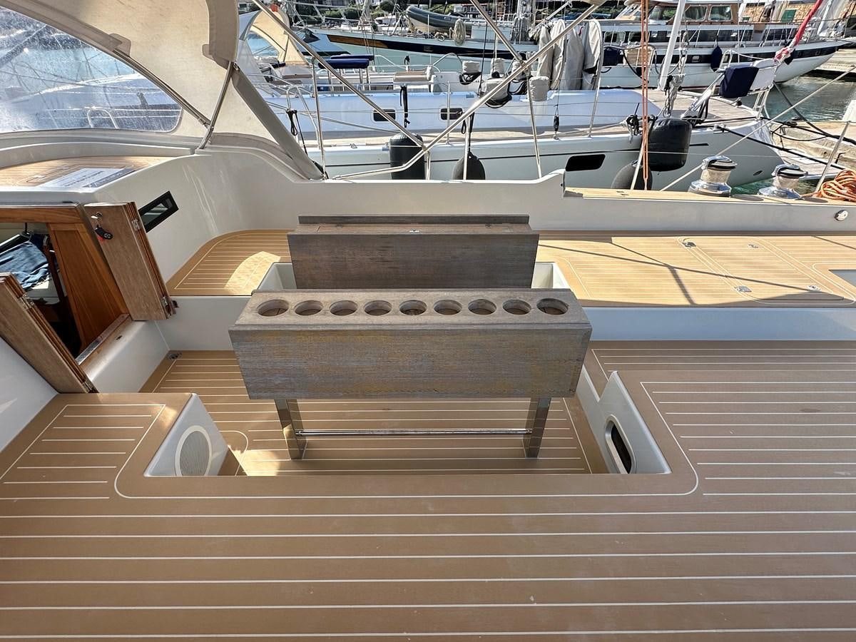 a model of a boat aboard REGINA Yacht for Sale