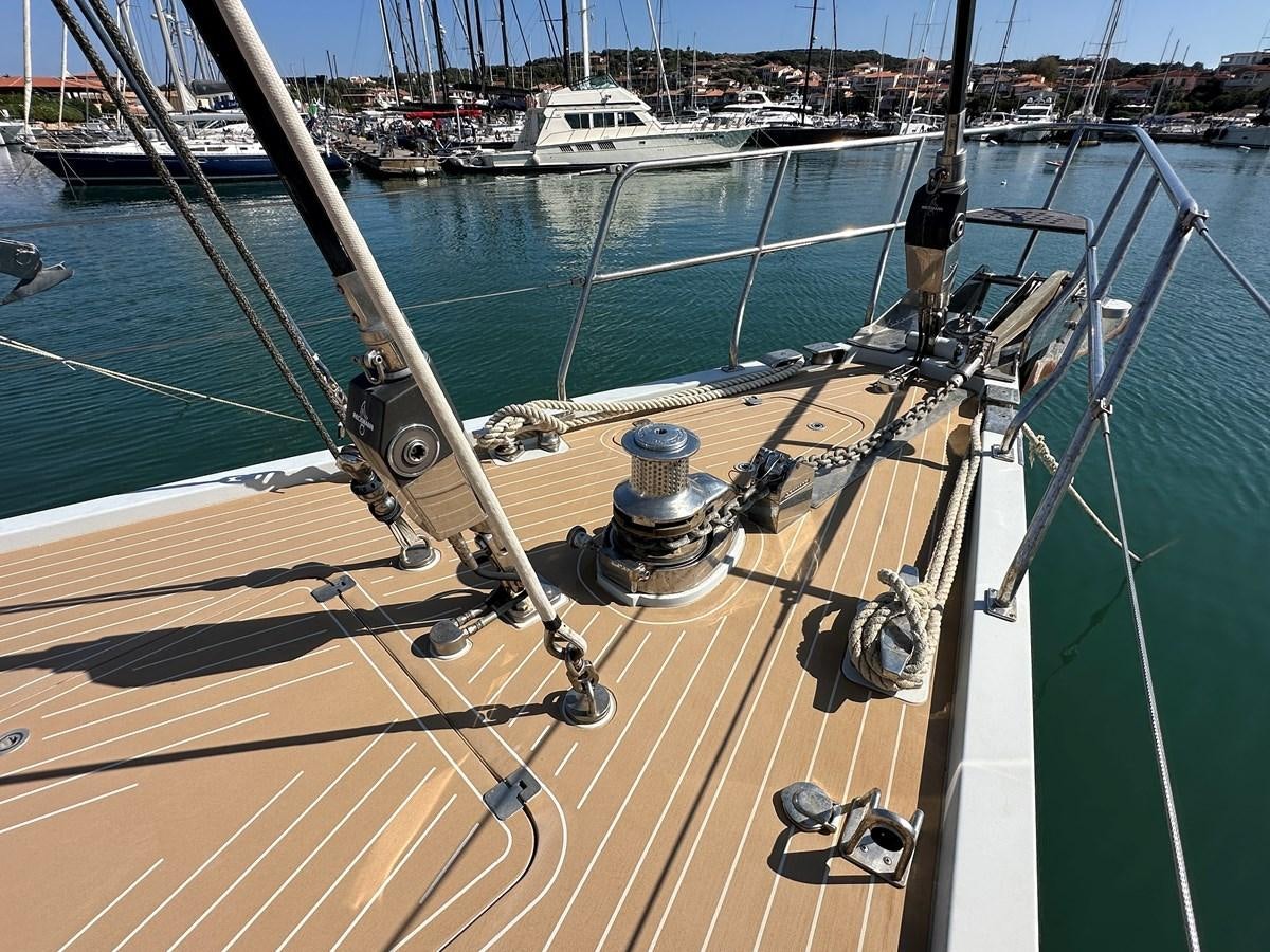 a boat with a camera on the deck aboard REGINA Yacht for Sale