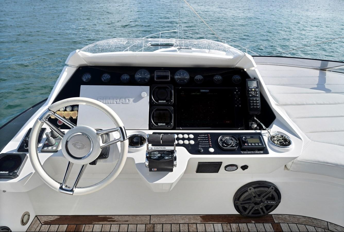 the inside of a car aboard EL REY Yacht for Sale