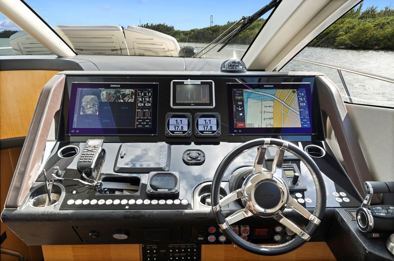 the inside of a car aboard EL REY Yacht for Sale