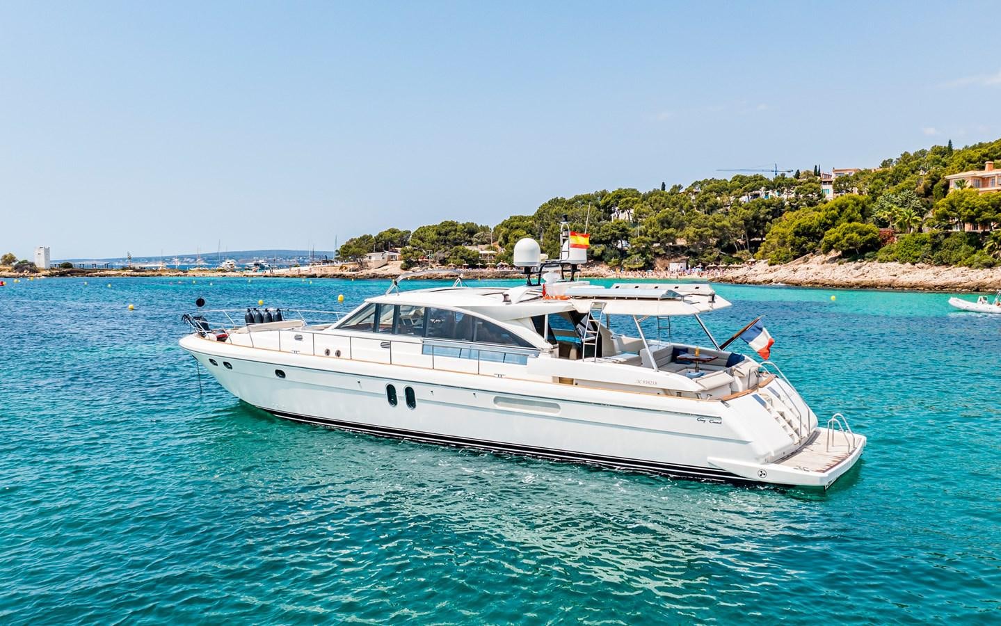 a boat in the water aboard PARODIA Yacht for Sale