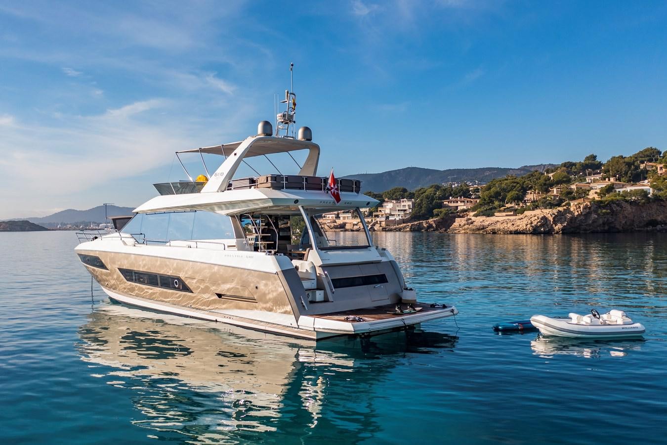 a boat in the water aboard BLUE M Yacht for Sale