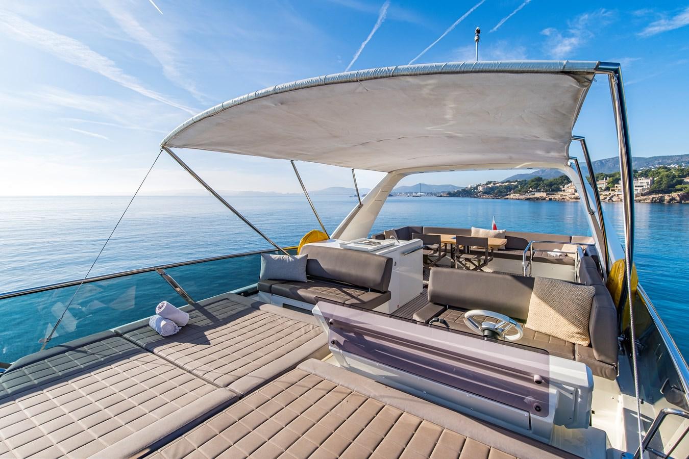 a boat on the water aboard BLUE M Yacht for Sale