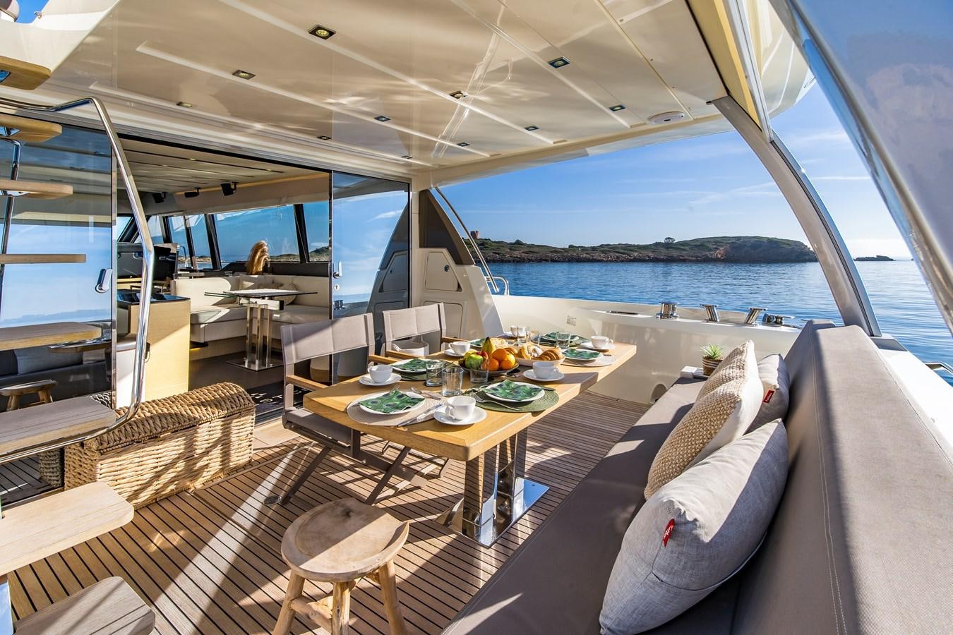 a boat on the water aboard BLUE M Yacht for Sale
